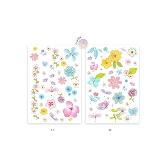 Djeco Tattoos Bloemen 50 Stuks
