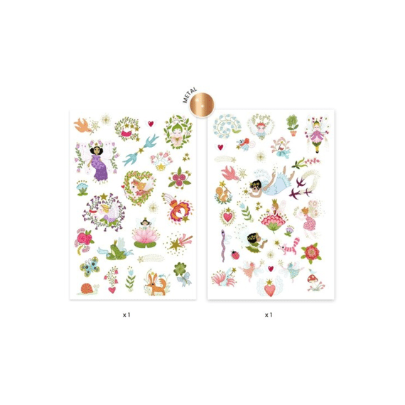 Djeco Tattoos Fairy Friends 50 Stuks
