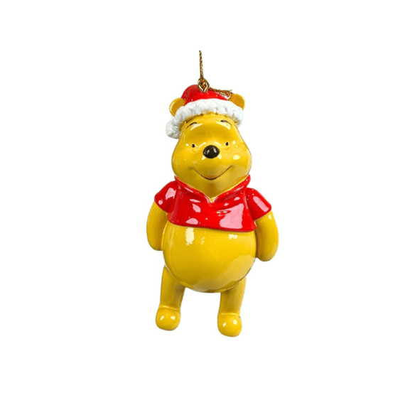 3d Ornament Pooh Santa Hat