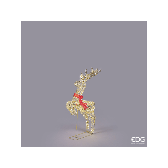 Rendier Con Fiocco 400 Microled H72xl37cm Goud