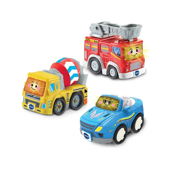 Vtech 420582 Trio Pack Toet Toet Auto's Collin, Sepp, Bram