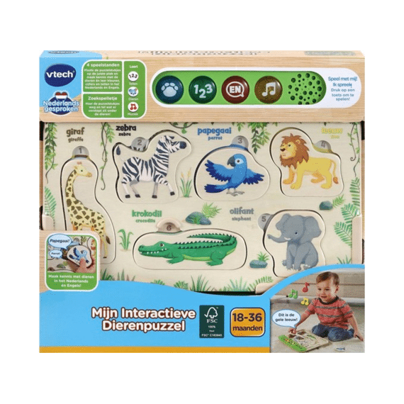 Vtech 613642 Mijn Interactieve Dierenpuzzel