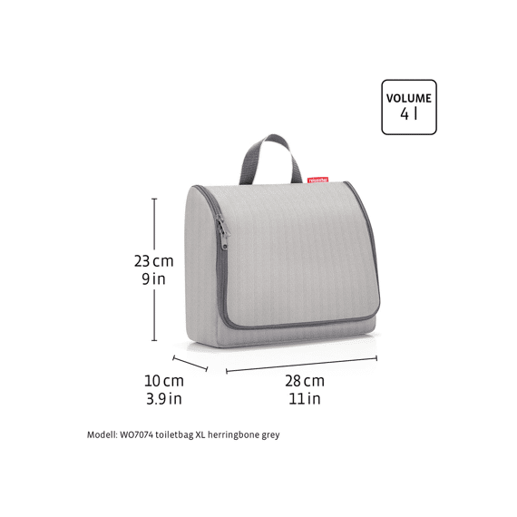 Reisenthel Toiletbag Xl Herringbone Mokka