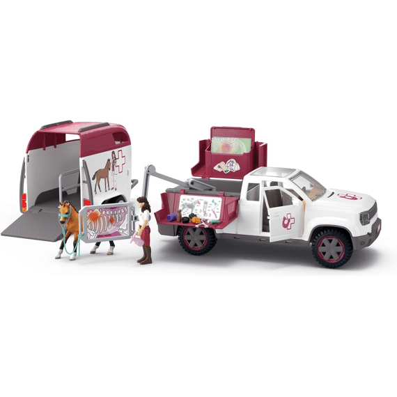 Schleich Horse Club Mobiele Dierenarts Met Aanhanger