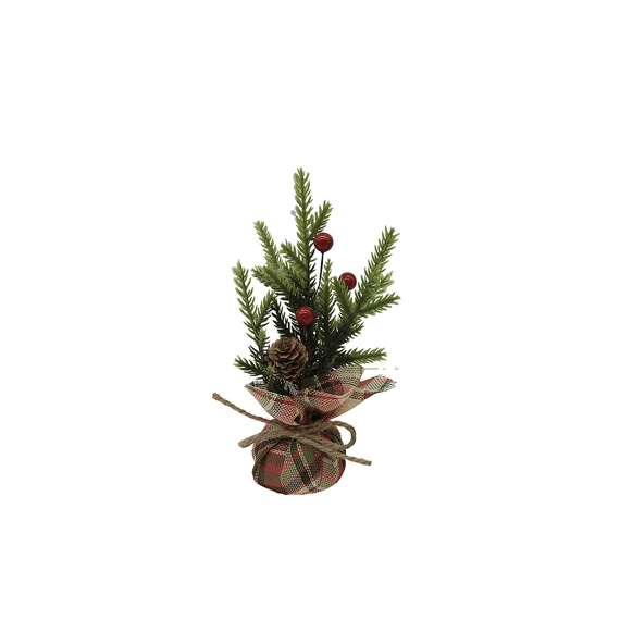 Tree In Xms Packing 20cm Green/red