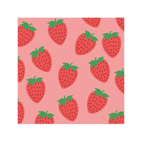 Duni Servet 33x33cm 20 Stuks Strawberry