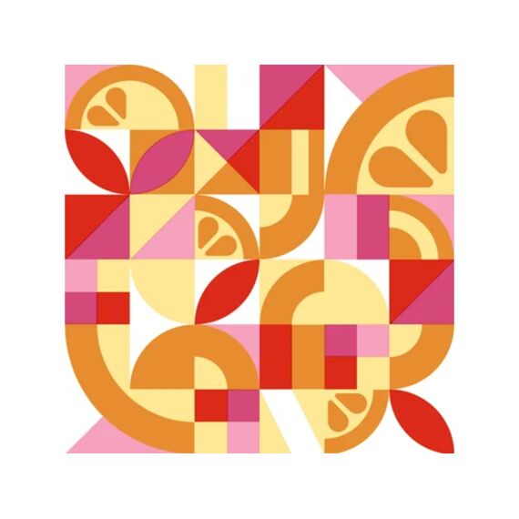 Duni Servet 33x33cm 20 Stuks Citrus Era Orange