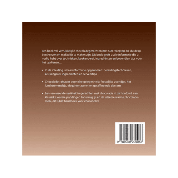 500 Chocoladegerechten