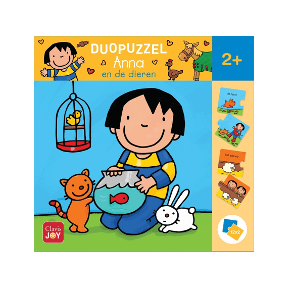 Duopuzzel 12x2st Anna En De Dieren