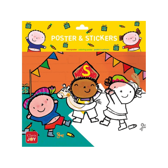 Inkleurposter En Stickers Karel En Kaatje Spelen