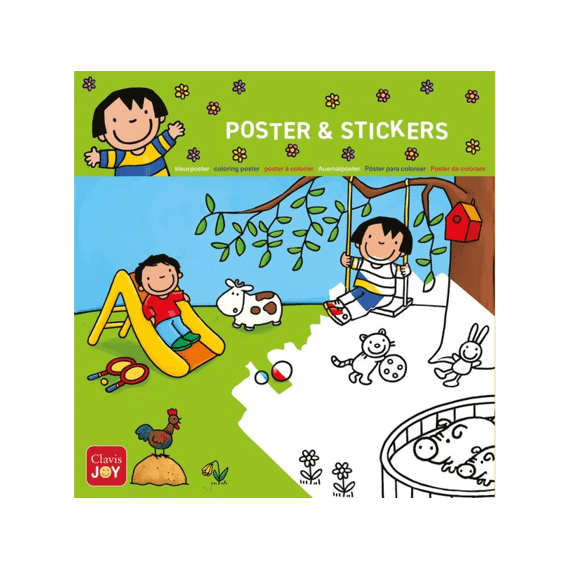 Inkleurposter En Stickers Buitenpret Met Anna