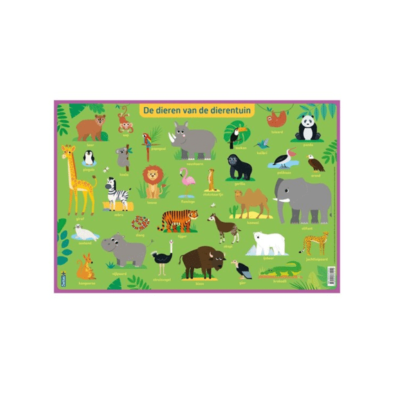 Educatieve Onderlegger: Dieren Van De Dierentuin