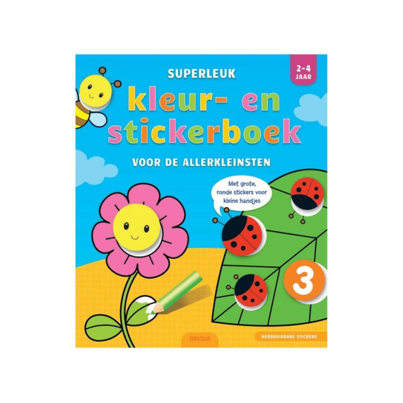 Superleuk Kleur-en Stickerboek Voor De Allerkleinsten (2-4 Jaar)
