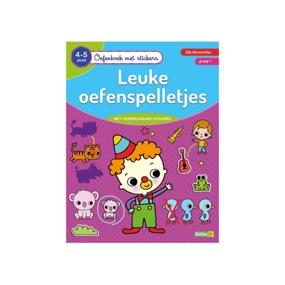 Oefenboek Met Stickers Leuke Oefenspelletjes 4-5j