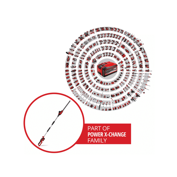 Einhell Telescopische Haagschaar Accu  Gc-hh 18/45 Li Solo Power X-change