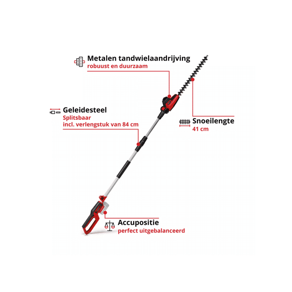 Einhell Telescopische Haagschaar Accu  Gc-hh 18/45 Li Solo Power X-change