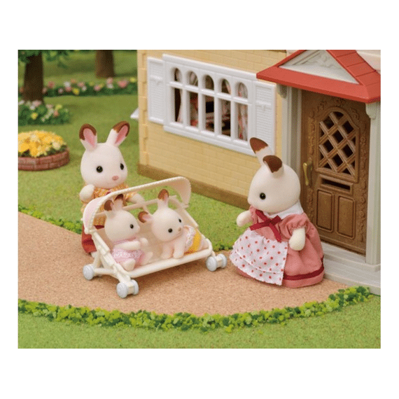 Sylvanian Families Wandelwagen Drieling