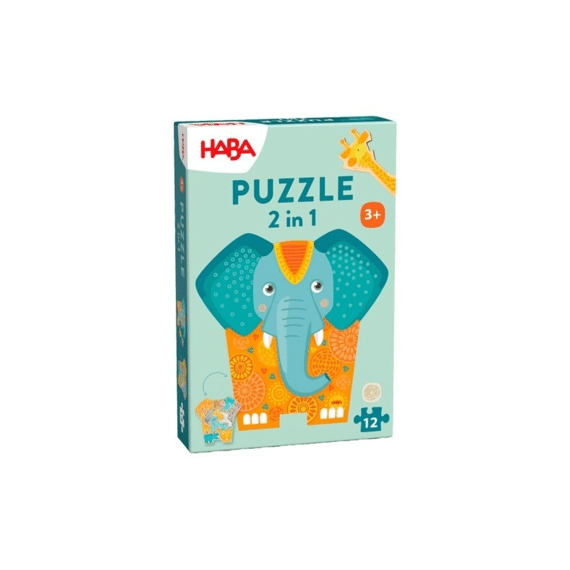 Haba Puzzel 2 In 1 Olifant