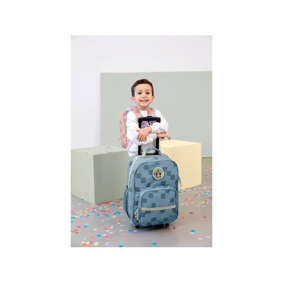 Lassig Trolley Pattern Party Blue
