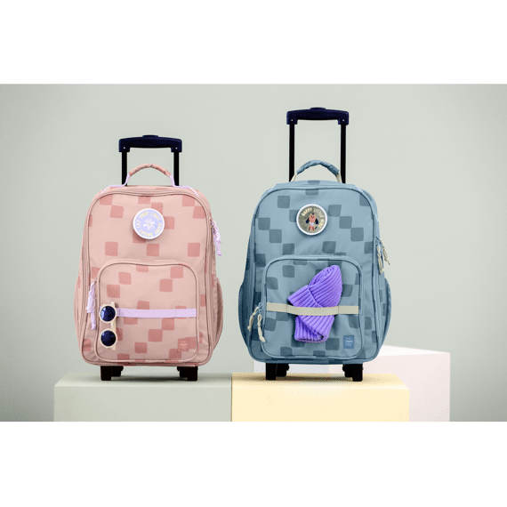 Lassig Trolley Pattern Party Blue