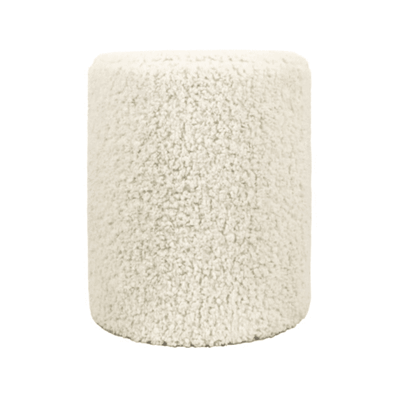 Poef Teddy 35x38cm Dove White
