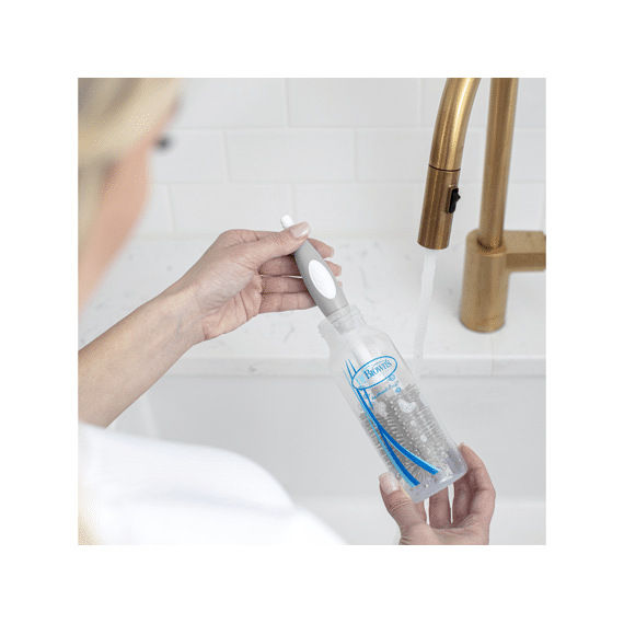 Dr. Brown's Flessenborstel Siliconen Grijs