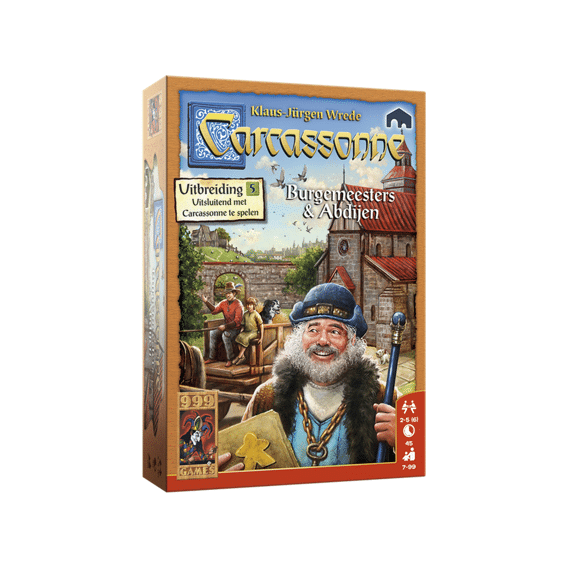 Carcassonne Burgemeester en Abdijen Spel Uitbreiding