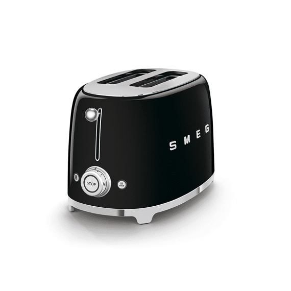 Smeg Broodrooster 2-sleuven Zwart