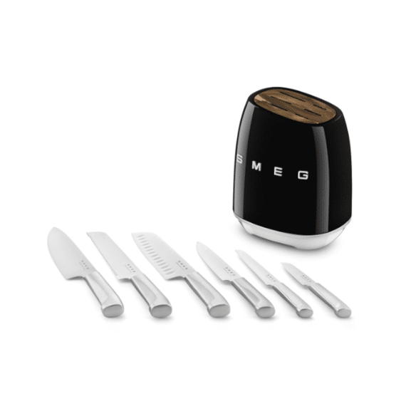 Smeg Messenblok Compleet 7-delig Zwart