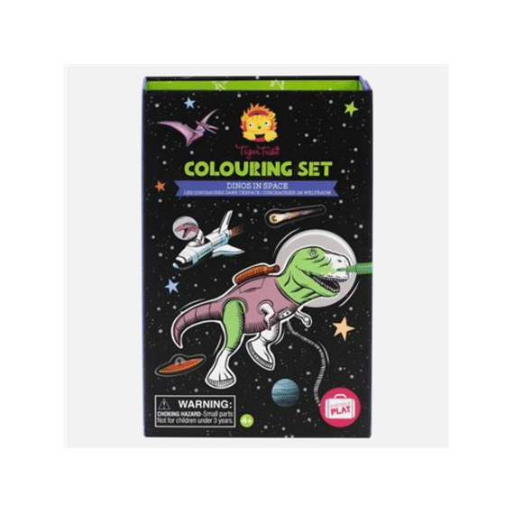 Tiger Tribe Colouring Set Dinos In Space