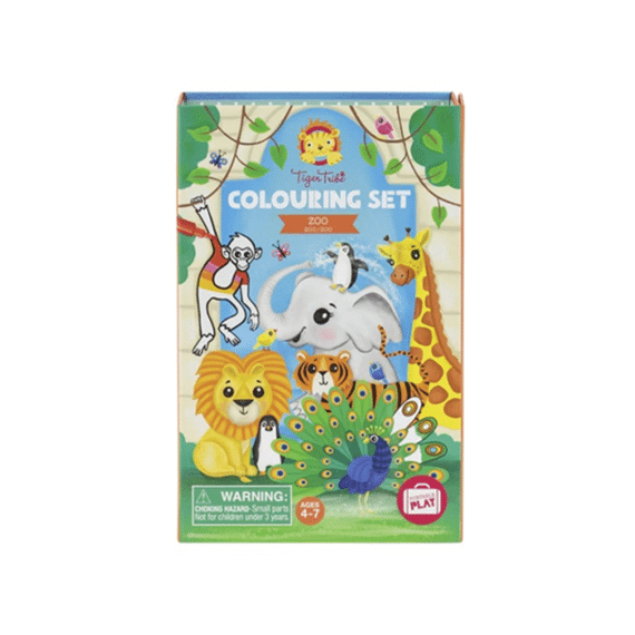 Tiger Tribe Colouring Set Zoo