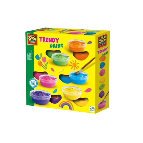 SES 00362 Plakkaatverf Trendy Kleur 6p