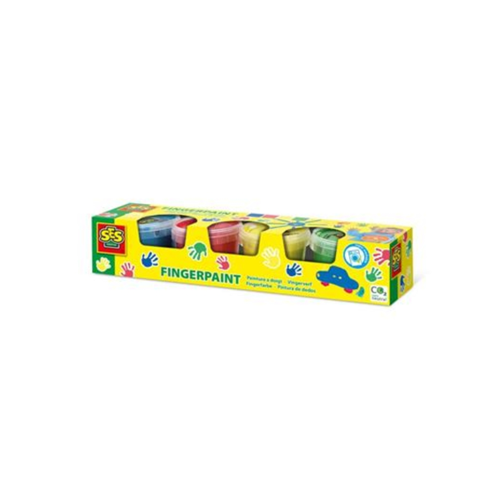 SES 00391 Vingerverf Primaire Kleuren 4x110ml