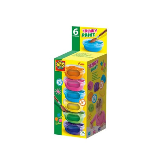 SES 00382 Plakkaatverf Trendy 6x45ml