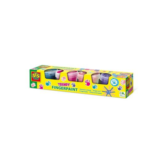 SES 00392 Vingerverf Trendy Kleuren 4x110ml
