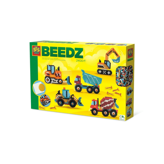 SES 06206 Beedz Strijkkralen Bouwvoertuigen