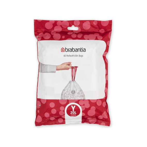 Brabantia PerfectFit Rol Afvalzakken 20L 40stuks Code Y