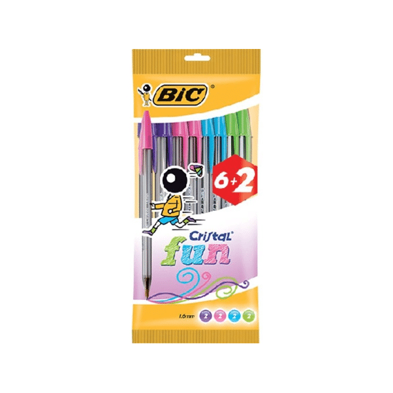 Bic Cristal Fashion 6+2