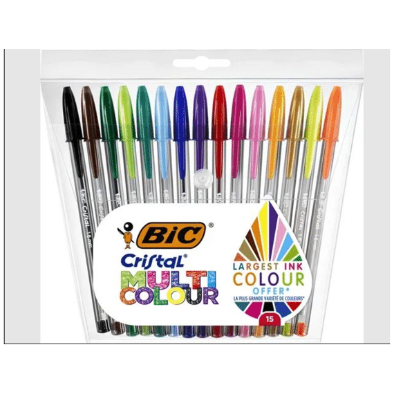 Bic Balpen 15st in pouch