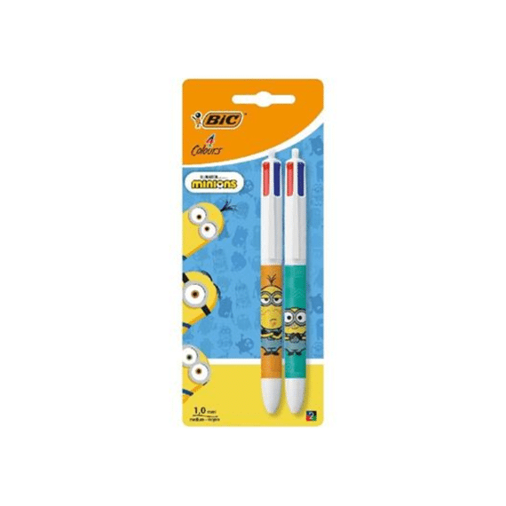 Bic Balpen 4-kleuren Minions 2st