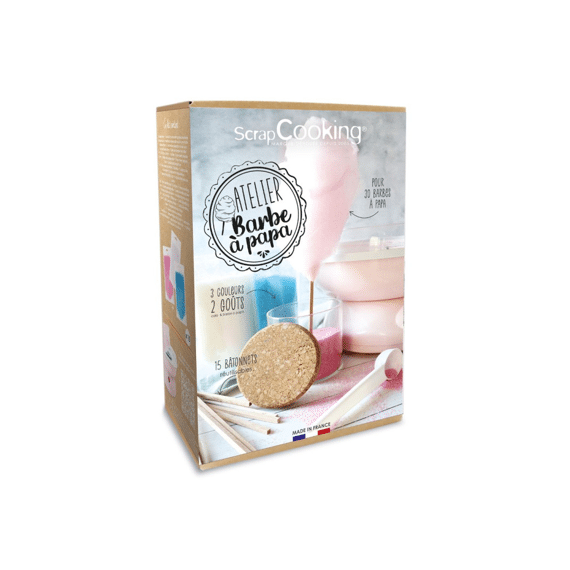 Scrap Cooking Suikerspinset 3 soorten suiker met stokjes