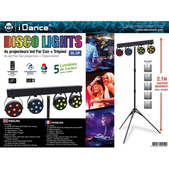 Idance 4 Disco Lichten Met Staander