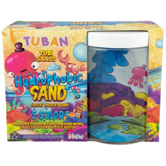 Tuban Hydrophobic Sand Set 5 kleuren + aquarium