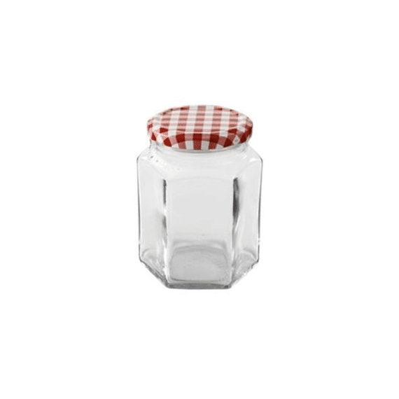 Weck Confituurbokaal Zeshoekig + Schroefdeksel 6st 288ml 63mm