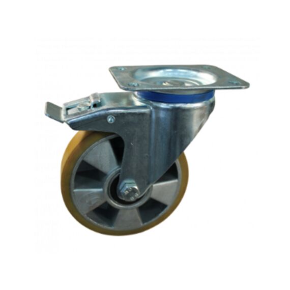 Zwenk Met Rem Alu+poluy 160 Mm 300kg