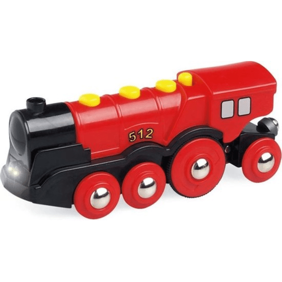 Brio Trein Hout Locomotief Rood