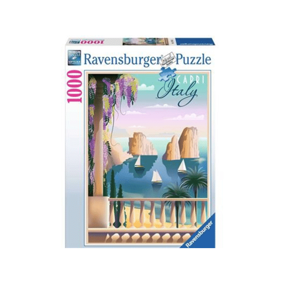 Puzzel 1000st Postkaart uit Capri Italië