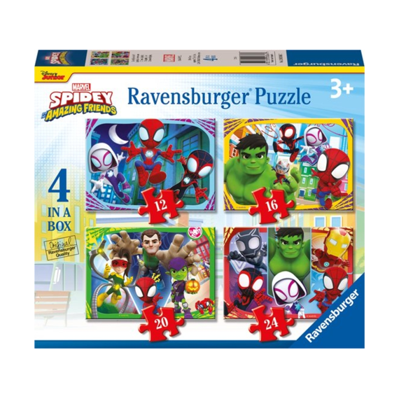 Puzzel Spidey and his Amazing Friends 12+16+20+24 stukjes