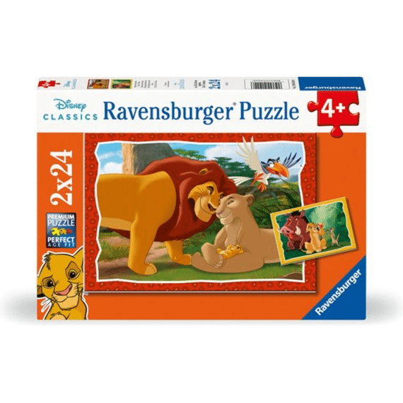Puzzel 2x24st Disney Lion King