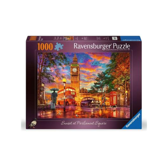 Puzzel 1000st Zonsondergang op Parliament Square Londen